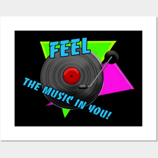 RECORD VINL, FEEL THE MUSIC IN ME Posters and Art